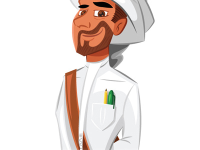 Young Sheikh Zayed animation arab arabic character design education middle east school sheikh young zayed