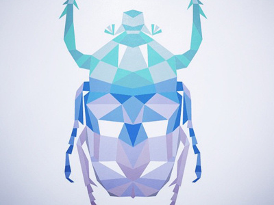 Poly Bettle bettle bug couture design designer fashion polygon vector wear