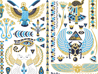 Flash Tattoo Artwork bettle cairo cat design eagle egyptian flash jewelery tattoo turquoise