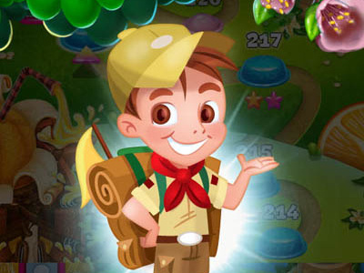 Boyscout Viber Fruit Land Character app bot boyscout cap design fruit game illustrator land viber