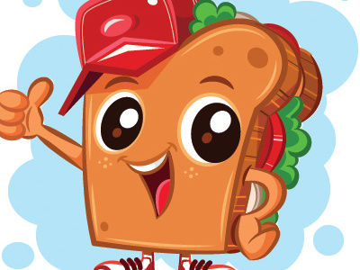 How to draw a Mascot tutorial artist character design illustrator mascot sandwich tutorial tuts vector