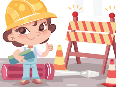 Jana the Engineer book career children engineer girl illustration job kids smart story talent