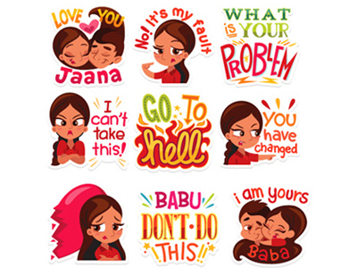 We Need To Talk app break up chat hate hell hike love messenger problem set sticker