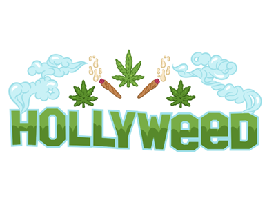HOLLYWEED beverly hills california hollywood illustration kush los angeles pot smoke symbol weed