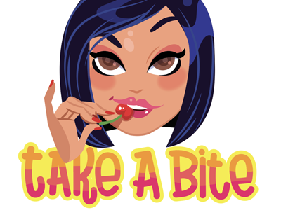 Take a Bite chat demi freelance icon imessage levato messenger singer sticker