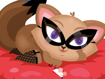 Sexy Kitten buy cat funny lingerie love mask mouse seduce sexy valentine vector