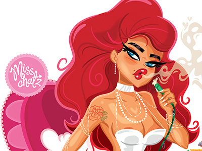 Happy Valentine : Hot Valentina happy hookah hot love sexy shisha smoke tattoo valentine vixen