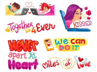 VIBER Mile Of Love Stickers