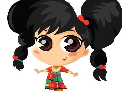 Ethnic Girl arab buy ethnic girl illustration indian middle east pattern vector