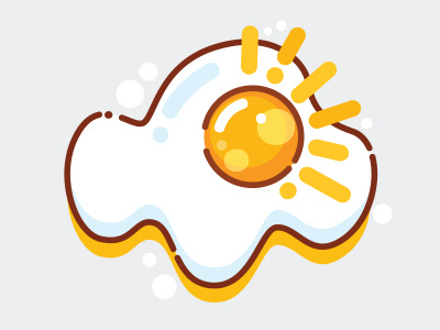 Sunshine Egg breakfast egg graphic illustration sunny sunny side up sunshine yummy