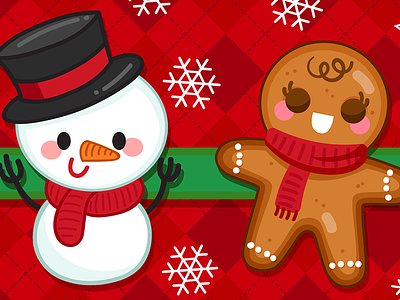 Winter Character Banner banner characters characters design christmas christmas ball christmas card cute design freelance gingerbread gingerbread man holiday illustration season sketch snowflake snowman sweater xmas xmas flyer