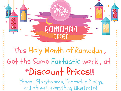 Ramadan Illustration Offer artist discount draw fantastic free freelancer gcc illustration mena middle east offer ramadan ramadan kareem