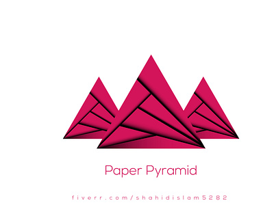 Paper Pyramid design flat logo graphic design graphic designer logo logo design minimalist logo
