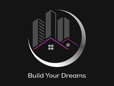 Build Your Dreams branding design flat logo graphic design graphic designer logo logo design minimalist logo