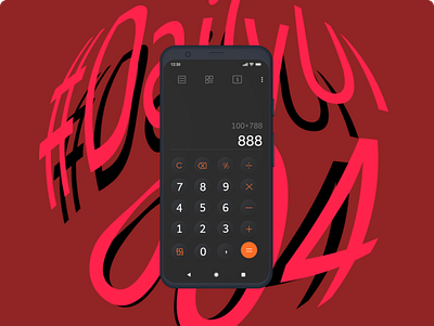 #DailyUI 004:: Calculator app challenge daily challenge dailyui design effects icons illustration ui vector