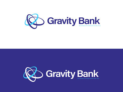 Gravity Bank Logo Design 2d logo bank bank logo banking brand guidelines brand identity brand logo branding cool logo creative logo design graphic design gravity logo logo logo design minimal minimalist logo