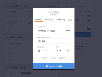 Payment page