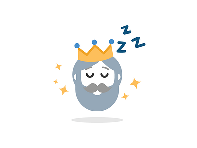 Notifications - Empty Artwork artwork comic cute empty funny king notifications page sleep state