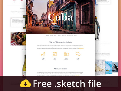 Travel Landing Page Pack Freebie