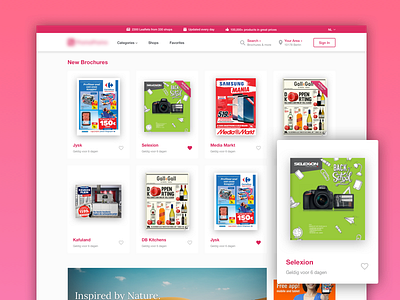 Pretty Brochure Browser brochure clean conversion flat landing minimal page responsive website
