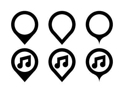 Place Marker Icon Design Collection collection design graphic icon lyrics map market music network place social web