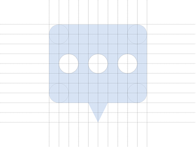 Comment Icon Grid Study black comment design graphic grid icons interaction square system white