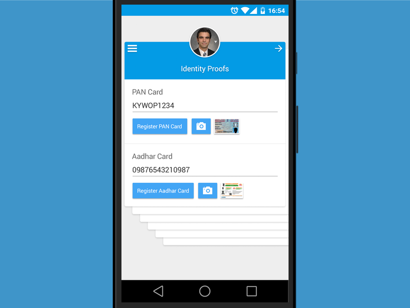 Upload Screenshot UI Screen - Banking App by Mandar Apte ...