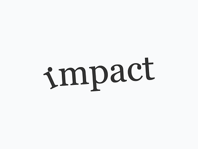 Impact Typographic Expression Designed by Mandar Apte ball design experiment expression graphic gravity impact logo symbol type typography