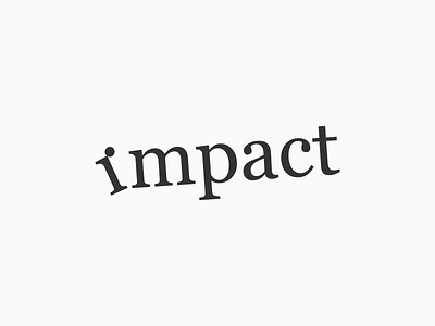 Impact Typographic Expression Designed by Mandar Apte