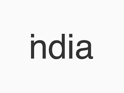 India Logotype Designed by Mandar Apte