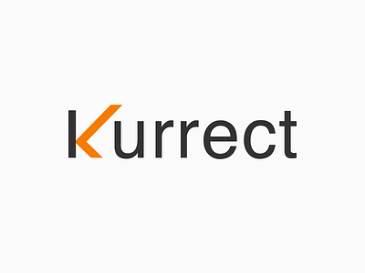 Logotype Exploration of Word Kurrect by Mandar Apte correct design experiment exploration expression graphic logo logotype right symbol typography word