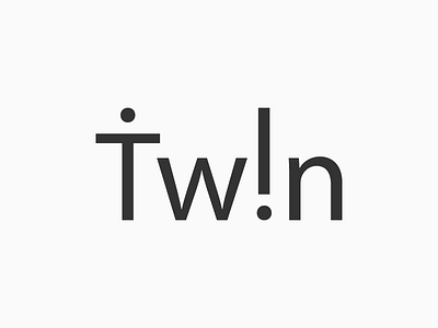 Twin Logotype Exploration by Mandar Apte