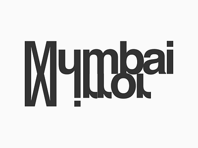 Mumbai Mirror Logotype Design Experiments 1
