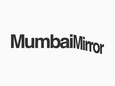 Mumbai Mirror Logotype Design Experiments 4 design graphic india logo maharashtra mirror mumbai opposite reflect side symbol two