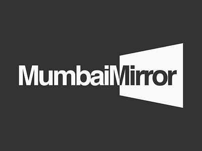 Mumbai Mirror Logotype Design Experiments 6 design graphic india logo maharashtra mirror mumbai opposite reflect side symbol two