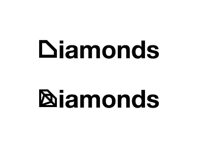 Diamonds 02 Logotype Designed by Mandar Apte brand design designer diamond dream expensive graphic jewellery logo logotype symbol typography