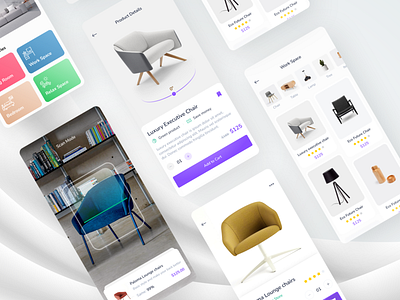 Furniture Shop Mobile App adobe ai design figma furniture mobile app furniutre graphic design illustration mobile app ui vector