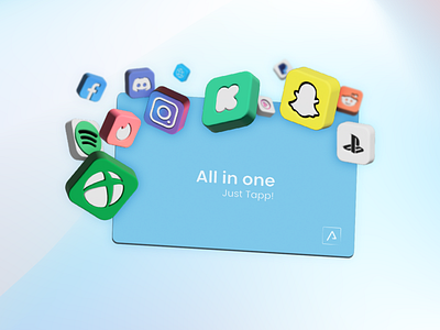Airtapp 3D Floating Social Media "All in one"