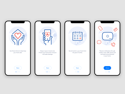 Smart Home Onboarding Screens home app illustration onboarding security app smart home