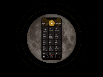 Home Security App | Night Mode app application home app illustration ios security app smart home ui ux