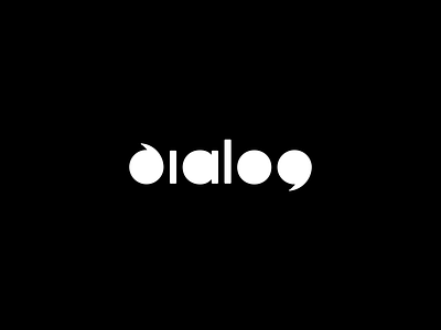 dialog agency black brand design dialog flat idea legal logo logos low mark minimal talk white