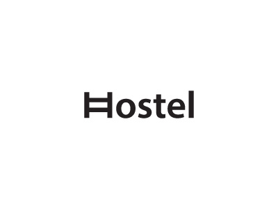 Hostel black brand flat hostel idea logo logos mark minimal