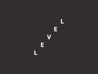 level black brand branding flat fun idea level logo mark minimal