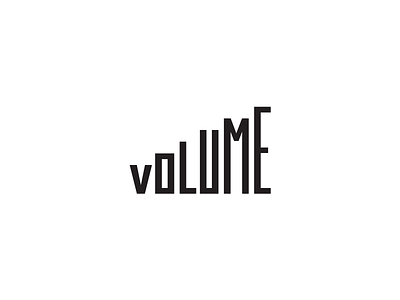 Volume brand creative fun idea logo logos mark music volume