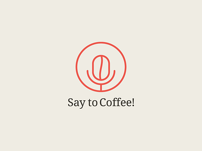 Say to Coffee! brand cafe cofe coffee idea logo mark micro minimal say speak
