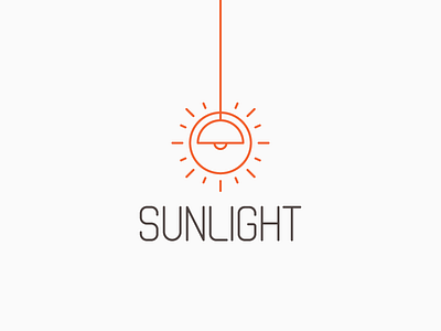 Sunlight brand braning idea light logo logos mark minimal store sun