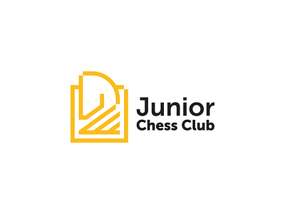 Junior Chess Club app brand chess creative horse icon idea line logo logos logotype mark minimal
