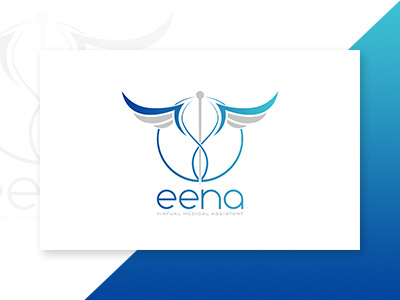 Eena icon design logo design medical institute logo medical logo pharmacy wings