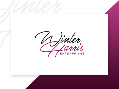 Winter Harris Enterprises Logo brand identity branding enterprises entrepreneur harris logo design logos winter