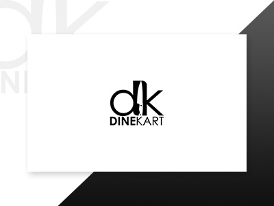 Dinekart brand identity branding chef design dine dining kart knife logo logo design logotype restaurant